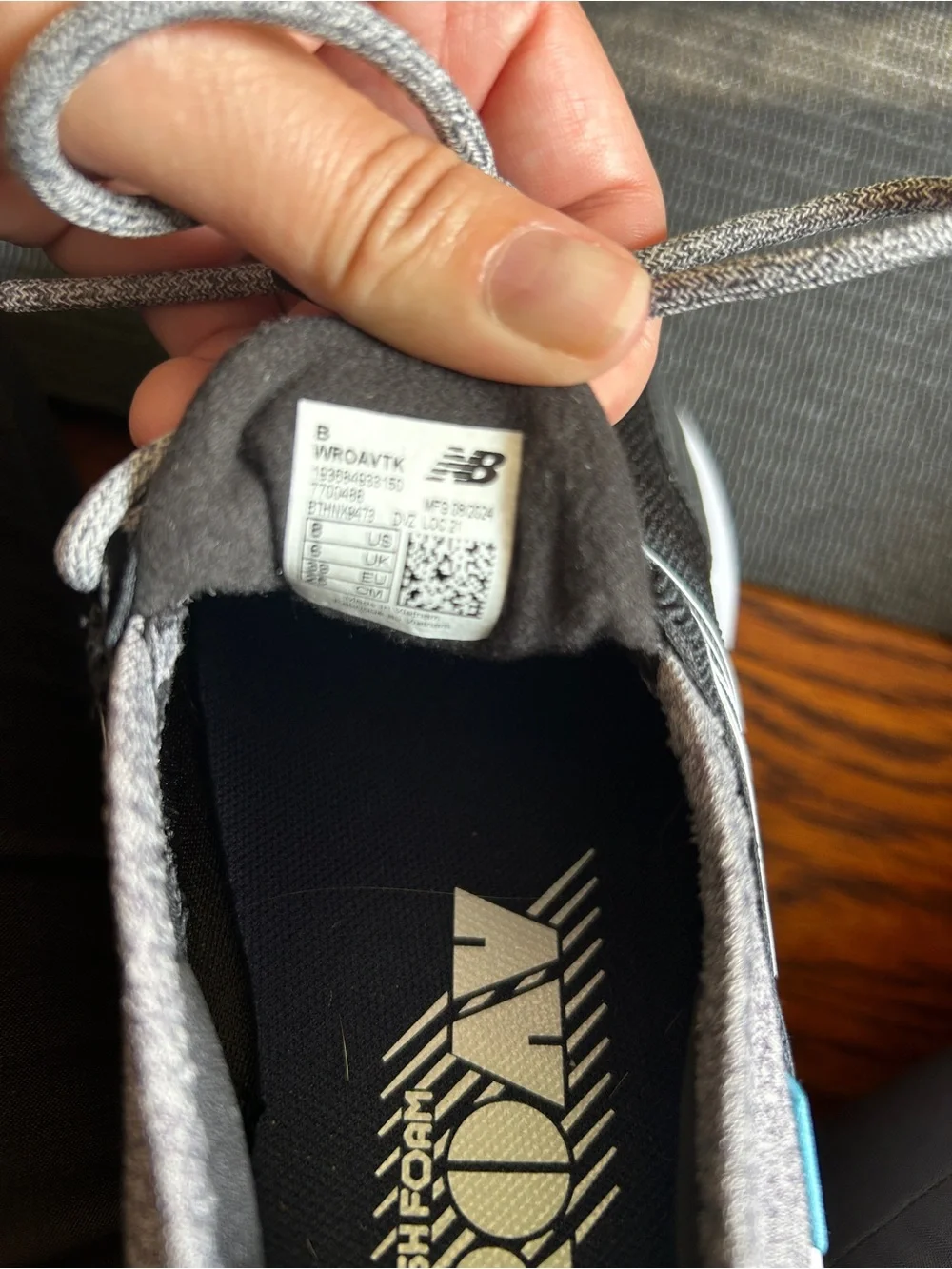 New Balance Fresh Foam Roav Women’s size  8 Black Gray Running Shoes